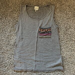 Striped Tank with Pocket